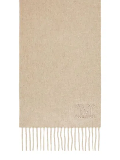 Max Mara Cashmere Scarf In Neutral