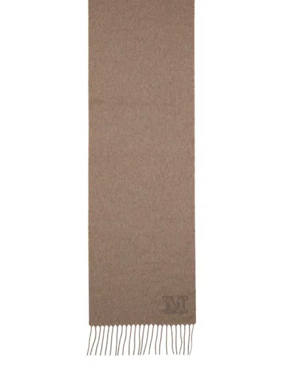 Max Mara Cashmere Scarf In Brown