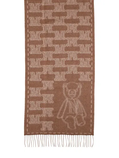 Max Mara Cashmere Scarf In Brown