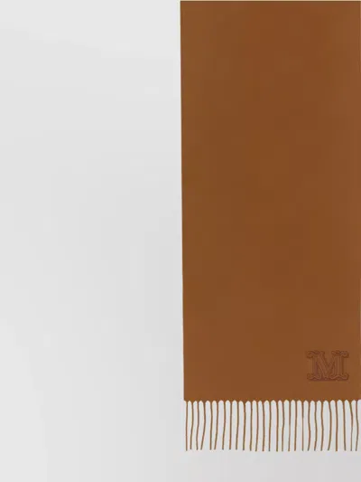 Max Mara Cashmere Scarf Featuring Monogram Design