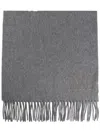 Max Mara Luxurious Cashmere Wraparound Rectangle Scarf In Gray