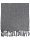 Max Mara Luxurious Cashmere Wraparound Rectangle Scarf In Gray