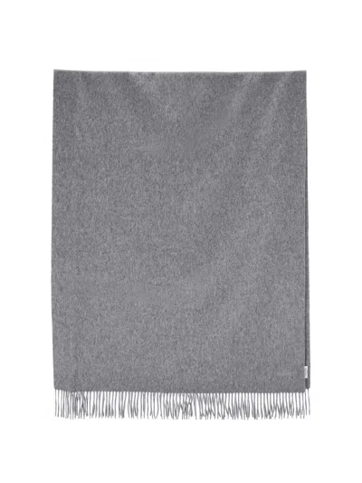 Max Mara Cashmere Scarf In Gray