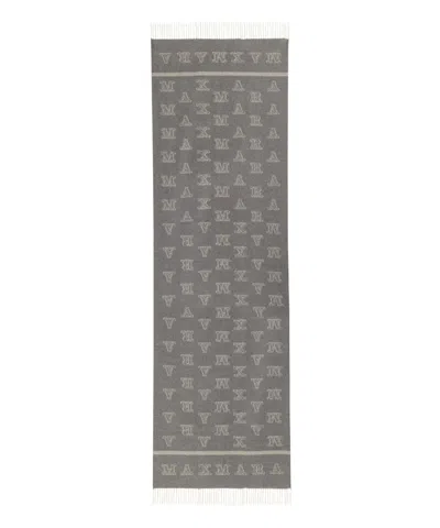 Max Mara Cashmere Scarf In Grey