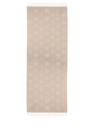 Max Mara Cashmere Scarf In Neutral