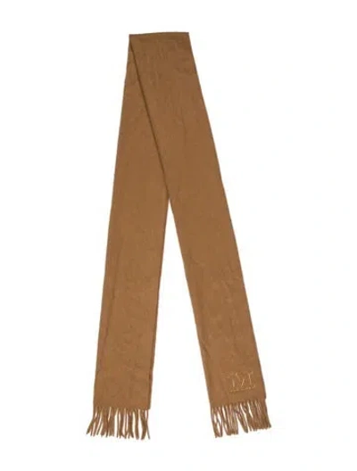 Pre-owned Max Mara Cashmere Scarf In Neutral