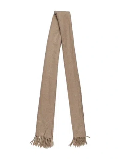 Pre-owned Max Mara Cashmere Scarf In Neutral