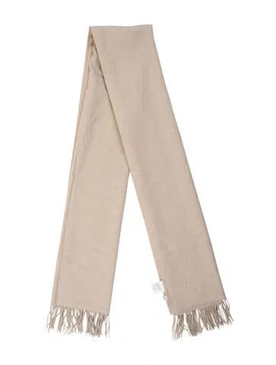 Pre-owned Max Mara Cashmere Scarf In Neutral