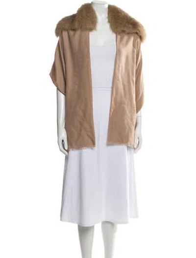 Pre-owned Max Mara Cashmere Scarf W/ Tags In Neutrals