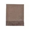 Max Mara Wsdalia Monogram Embroidered Cashmere Scarf In Black