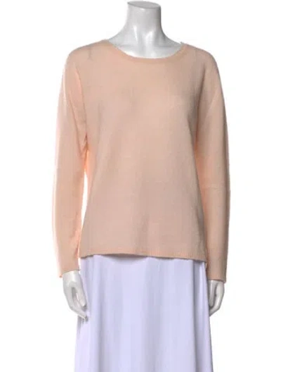 Pre-owned Max Mara Cashmere Scoop Neck Sweater In Pink