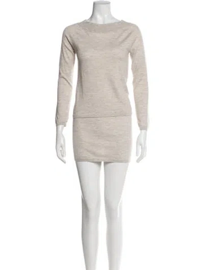 Pre-owned Max Mara Cashmere Set In Neutral