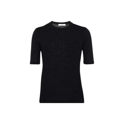 MAX MARA MAX MARA CASHMERE-SILK BLEND SWEATER WITH RIBBED TRIMS
