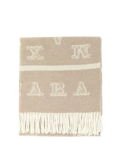 Max Mara Cashmere Stole Scarves In Neutral