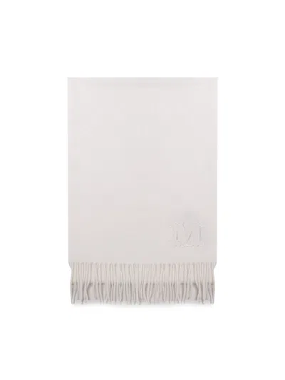 Max Mara Cashmere Stole In White