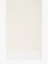 Max Mara Monogram-embroidered Cashmere Stoles Accessories In White