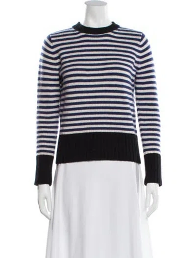 Pre-owned Max Mara Cashmere Striped Sweater In Gray