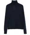 Max Mara Lightweight Cachemire Turtleneck Sweater In Black