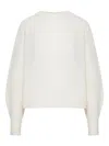 Max Mara Long Sleeve Sweater In White
