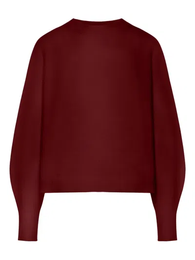 Max Mara Cashmere Sweater In Burgundy
