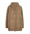Max Mara Cashmere Sweatshirt Coat In Sand