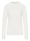 Max Mara Marica Sweater In Lightweight Cashmere Yarn In White