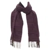 Max Mara Cashmere Tassel Scarf In Purple