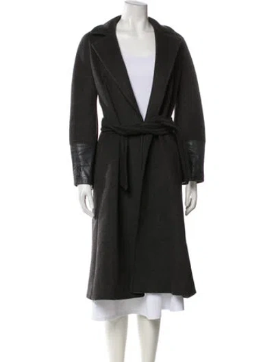 Pre-owned Max Mara Cashmere Trench Coat In Black