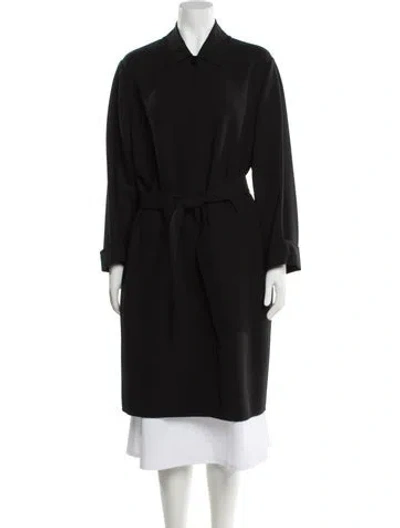 Pre-owned Max Mara Cashmere Trench Coat In Black