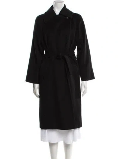 Pre-owned Max Mara Cashmere Trench Coat In Black