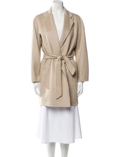 Pre-owned Max Mara Cashmere Trench Coat In Brown