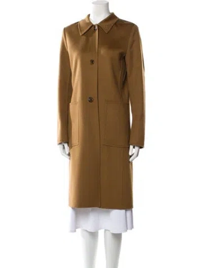 Pre-owned Max Mara Cashmere Trench Coat In Brown
