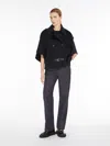 Max Mara Cashmere Trench Coat Cape In Midnightblue