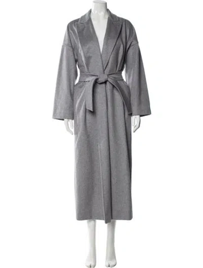 Pre-owned Max Mara Cashmere Trench Coat In Gray