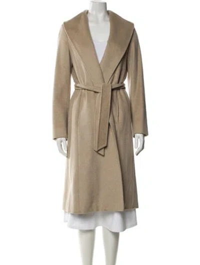 Pre-owned Max Mara Cashmere Trench Coat In Neutral
