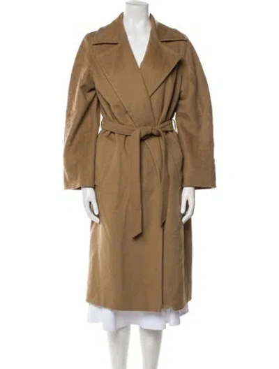 Pre-owned Max Mara Cashmere Trench Coat In Neutral