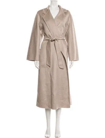 Pre-owned Max Mara Cashmere Trench Coat W/ Tags In Neutral