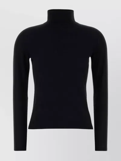 Max Mara Adda Tight-fitting Turtleneck Sweater Runway In Gray