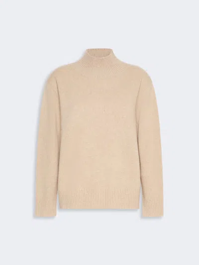 Max Mara Cashmere Turtleneck Sweater In Beige