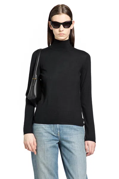 Max Mara Cashmere Turtleneck Sweater In Black
