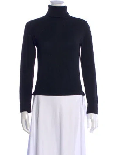 Pre-owned Max Mara Cashmere Turtleneck Sweater In Black
