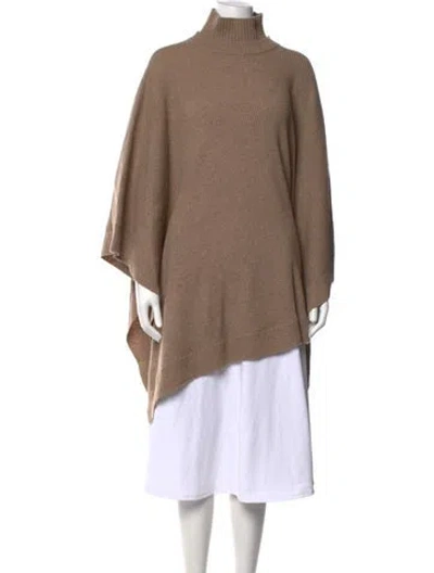 Pre-owned Max Mara Cashmere Turtleneck Sweater In Brown/neutrals