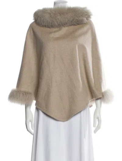 Pre-owned Max Mara Cashmere Turtleneck Sweater In Neutral