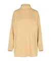 Max Mara Oder Beige Cashmere Turtleneck Sweater In Nude