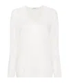 Max Mara Cashmere V-neck Sweater In White