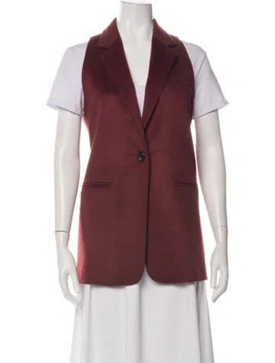 Pre-owned Max Mara Cashmere Vest In Red