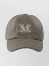 Max Mara Cashmere Wool Blend Trucker Cap In Brown