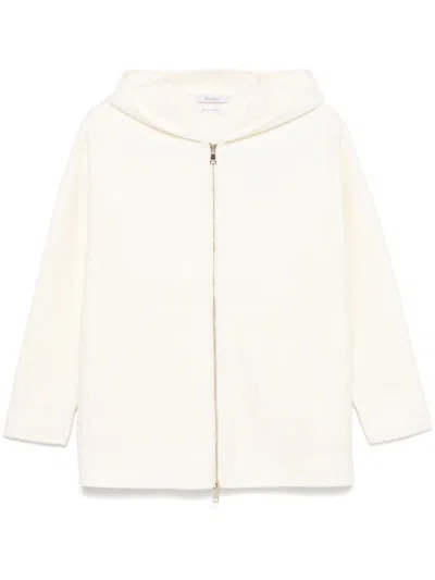 Max Mara Cashmere Wool Sweatshirt In White