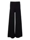 Max Mara Knitted Wide-leg Trousers In Black