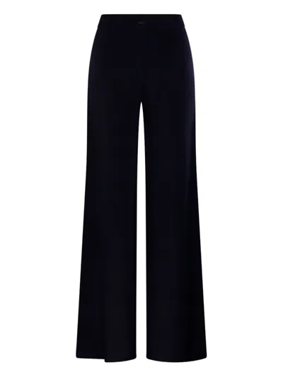 Max Mara Cashmere Wool Trousers In Black